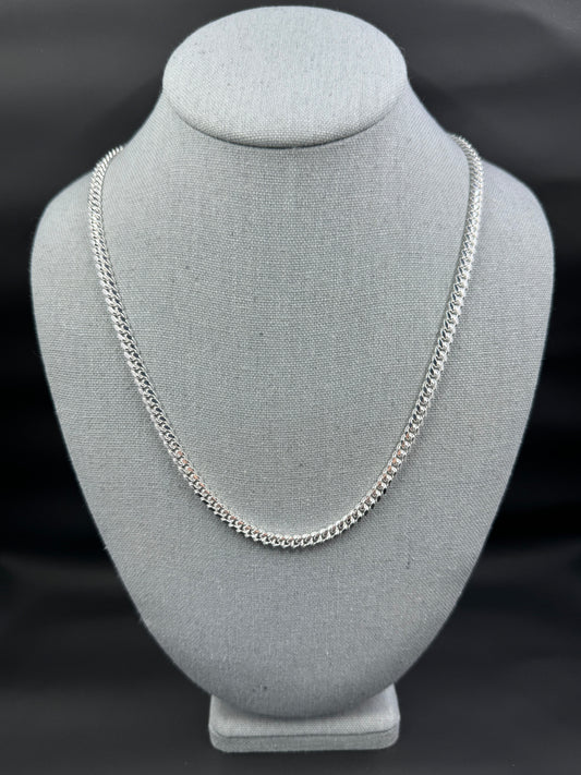 4.9mm Sterling Silver Miami Cuban Link Chain 22"